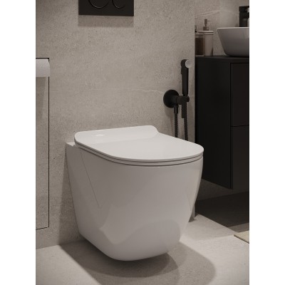 Комплект унитаза с инсталляцией Agger ATI09150L+APB144, кнопка смыва черная-5