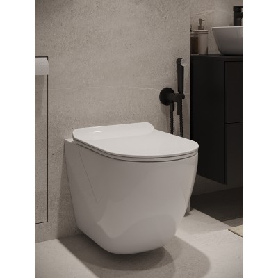 Комплект унитаза с инсталляцией Agger ATI09150L+APB200, кнопка смыва хром-5