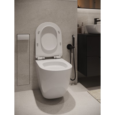 Комплект унитаза с инсталляцией Agger ATI09150L+APB200, кнопка смыва хром-7