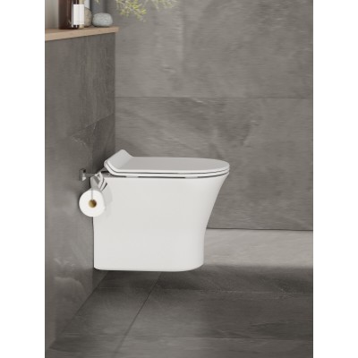 Комплект унитаза с инсталляцией Orange CI01-100W+APB200, кнопка смыва хром-5