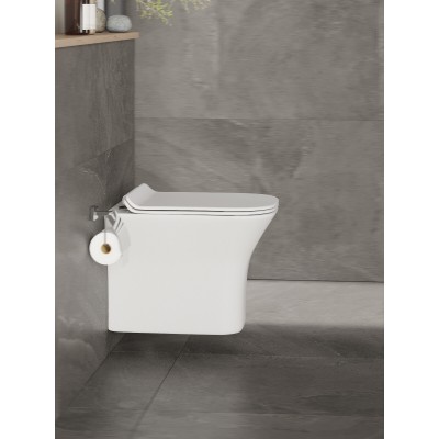 Комплект унитаза с инсталляцией Orange CI02-100W+APB244, кнопка смыва черная-5