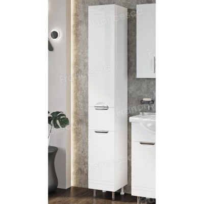 Пенал Francesca Доминго 30 с бельевой корзиной, с подсветкой, левый-2