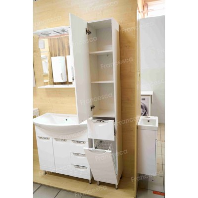 Пенал Francesca Доминго 30 с бельевой корзиной, с подсветкой, левый-4