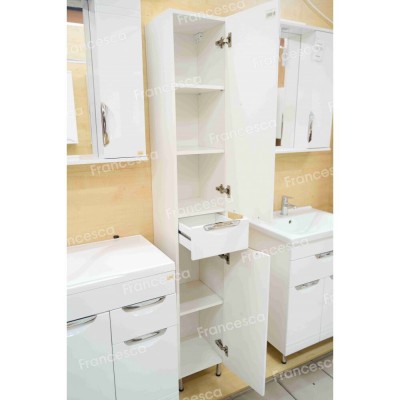 Пенал Francesca Доминго 30 белый, правый, с подсветкой-2 Пенал Francesca Доминго 30 белый, правый, с подсветкой-2