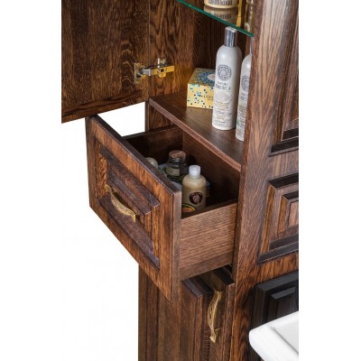 Пенал Vod-ok Дубэлла 45 напольный, левый, венге-1