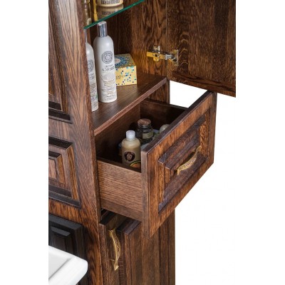 Пенал Vod-ok Дубэлла 45 напольный, правый, венге-1