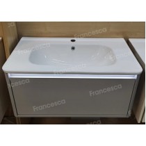 Тумба с раковиной Francesca Avanti Panda 80, DR-01-80, подвесная, с подсветкой, серая Тумба с раковиной Francesca Avanti Panda 80, DR-01-80, подвесная, с подсветкой, серая