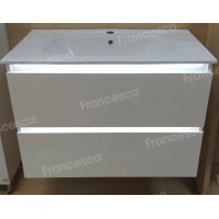 Тумба с раковиной Francesca Avanti Panda 80, DR-03B-80, подвесная, с подсветкой, бежевая