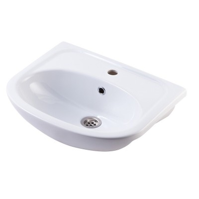 Тумба с раковиной Francesca Империя 50 белый с подсветкой (2 двери, ум. Уют 50)-2