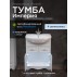 Тумба с раковиной Francesca Империя 60 1 Б. Ящ белый с подсветкой (2 дв. + 1 Большой ящ., ум. Уют 60)--small-1