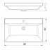 Тумба с раковиной Style Line Моно 50, напольная, белый глянец--small-9