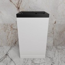 Тумба с раковиной Style Line Моно 50, напольная, белый софт раковина кварц антрацит