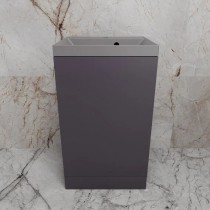 Тумба с раковиной Style Line Моно 50, напольная, графит нубук раковина кварц серый шелк