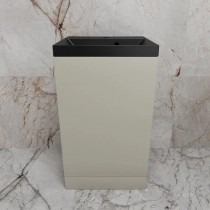 Тумба с раковиной Style Line Моно 50, напольная, санд серая галька раковина кварц антрацит