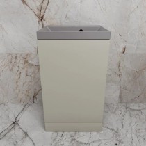 Тумба с раковиной Style Line Моно 50, напольная, санд серая галька раковина кварц серый шелк