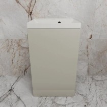 Тумба с раковиной Style Line Моно 50, напольная, санд серая галька раковина кварц жасмин