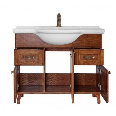 Тумба с раковиной Vod-ok Дубини 85 напольная, орех-1