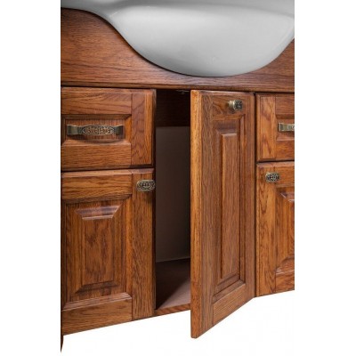 Тумба с раковиной Vod-ok Дубини 85 напольная, орех-3