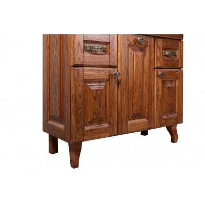 Тумба с раковиной Vod-ok Дубини 85 напольная, орех-4