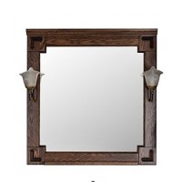 Зеркало Vod-ok Дубэлла 80, со светильником, венге