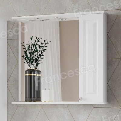 Комплект мебели для ванной комнаты Francesca Империя 80, с ящиками, правый-3