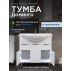 Тумба с раковиной Francesca Доминго 90 белый, с подсветкой (2ящ+3дв. ум. Classic 90), в разборе--small-7