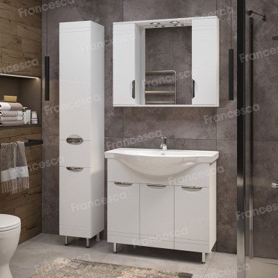 Тумба с раковиной Francesca Доминго 90 3 двери, с подсветкой (ум. Classic 90)-1