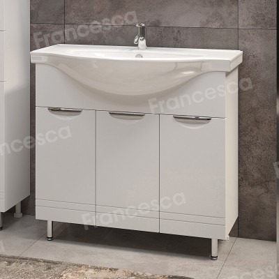 Тумба с раковиной Francesca Доминго 90 3 двери, с подсветкой (ум. Classic 90)-6