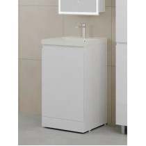 Тумба с раковиной Style Line Батлер 50 Люкс Plus, напольная, антискрейч белый глянец, раковина кварц жасмин Тумба с раковиной Style Line Батлер 50 Люкс Plus, напольная, антискрейч белый глянец, раковина кварц жасмин