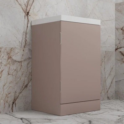 Тумба с раковиной Style Line Моно 50, напольная, санд пудровый-1