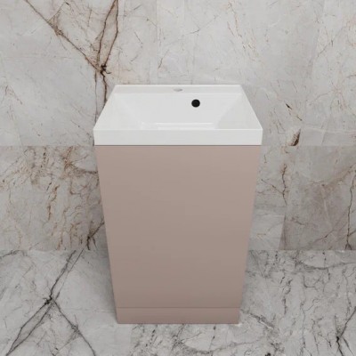 Тумба с раковиной Style Line Моно 50, напольная, санд пудровый-2