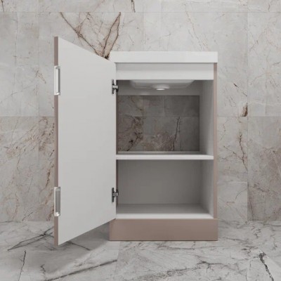 Тумба с раковиной Style Line Моно 50, напольная, санд пудровый-3