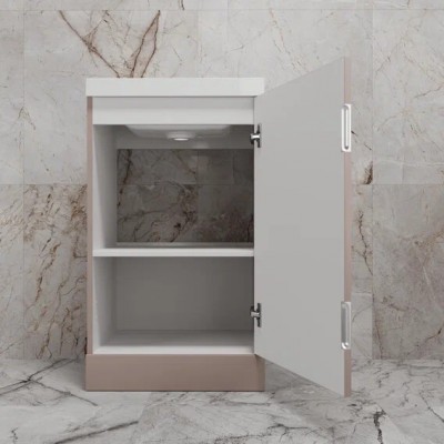 Тумба с раковиной Style Line Моно 50, напольная, санд пудровый-4