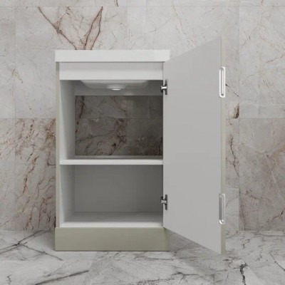 Тумба с раковиной Style Line Моно 50, напольная, санд серая галька-4