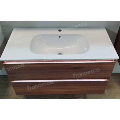 Тумба с раковиной Francesca Avanti Panda 100,DR-03-100, подвесная, дуб, с подсветкой-1