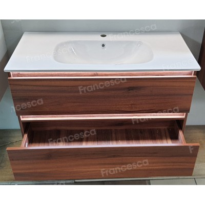 Тумба с раковиной Francesca Avanti Panda 100,DR-03-100, подвесная, дуб, с подсветкой-4