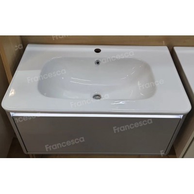 Тумба с раковиной Francesca Avanti Panda 80, DR-01-80, подвесная, с подсветкой, серая-1