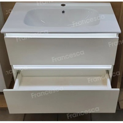 Тумба с раковиной Francesca Avanti Panda 80, DR-03B-80, подвесная, с подсветкой, бежевая-4