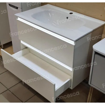 Тумба с раковиной Francesca Avanti Panda 80, DR-03B-80, подвесная, с подсветкой, бежевая-5