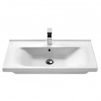 Тумба с раковиной Francesca Доминго М 80 белый, с подсветкой (3 дв.+2 ящ., ум. Миранда 80)-3