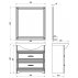 Комплект мебели для ванной ASB-Woodline Берта 85 массив ясеня--small-6