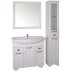 Комплект мебели для ванной ASB-Woodline Бергамо 85 массив ясеня--small-3