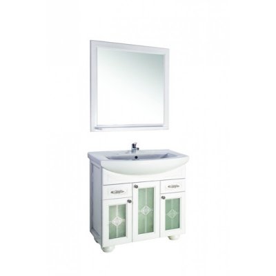 Зеркало для ванной для ванны ASB-Woodline Бергамо 85 массив ясеня-2