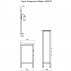 Комплект мебели для ванной ASB-Woodline Флоренция Квадро 60 массив ясеня--small-3