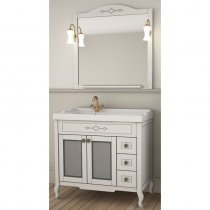 Комплект мебели для ванной ASB-Woodline Флоренция Квадро 90 массив ясеня