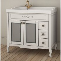 Тумба с раковиной для ванной ASB-Woodline Флоренция Квадро 90 массив ясеня Тумба с раковиной для ванной ASB-Woodline Флоренция Квадро 90 массив ясеня