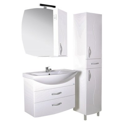 Зеркало-шкаф для ванной АСБ-мебель Грета 80-2