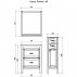 Комплект мебели для ванной ASB-Woodline Римини 60 массив ясеня--small-7