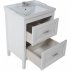 Комплект мебели для ванной ASB-Woodline Римини 60 массив ясеня--small-5