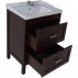 Комплект мебели для ванной ASB-Woodline Римини 60 массив ясеня--small-11
